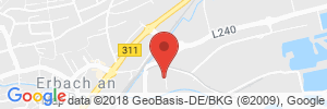 Position der Autogas-Tankstelle: Autohaus Hasieber in 89155, Erbach