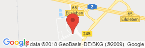 Position der Autogas-Tankstelle: Autohof/Rasthof Uhrsleben (Aral) in 39343, Uhrsleben