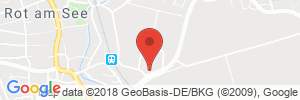 Position der Autogas-Tankstelle: Autohaus Patz in 74585, Rot am See