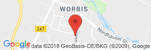 Position der Autogas-Tankstelle: Autohaus Kuhn in 37339, Worbis