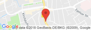 Position der Autogas-Tankstelle: HIRO Automarkt GmbH in 26603, Aurich