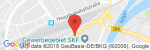 Position der Autogas-Tankstelle: bft Tankstelle Walther in 97422, Schweinfurt