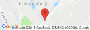 Position der Autogas-Tankstelle: Esso Station Falk in 57258, Freudenberg