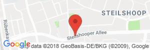 Position der Autogas-Tankstelle: Go-Tankstelle in 22309, Hamburg-Steilshoop