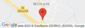 Position der Autogas-Tankstelle: Shell-Station, Joachim Velten in 56594, Willroth