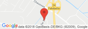 Position der Autogas-Tankstelle: Truck-Center Fehrbellin in 16833, Fehrbellin OT Tarmow