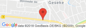 Position der Autogas-Tankstelle: Tankhof Geseke in 59590, Geseke