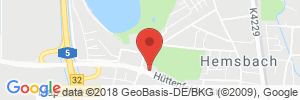 Position der Autogas-Tankstelle: GAVEG mbH in 69502, Hemsbach