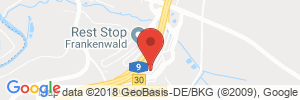 Position der Autogas-Tankstelle: BAB-Tankstelle Frankenwald Ost (Shell) in 95180, Berg-Rudolphstein