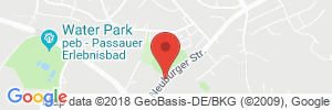 Position der Autogas-Tankstelle: Aral - Passau in 94036, Passau