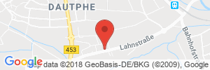 Position der Autogas-Tankstelle: Raiffeisen Tankstellen u. Waschstr. GmbH in 35232, Dautphetal