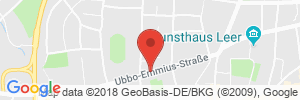 Position der Autogas-Tankstelle: Ubbo Emmius Tanke in 26789, Leer