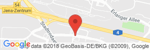 Position der Autogas-Tankstelle: ACT Auto-Center-Jena GmbH in 07747, Jena