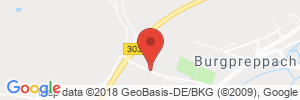Position der Autogas-Tankstelle: Just Stop in 97496, Burgpreppach