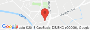 Position der Autogas-Tankstelle: Star Tankstelle / Autohaus Düsenborg in 49770, Herzlake