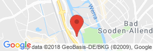 Position der Autogas-Tankstelle: Esso-Station Gottsleben-Kühnl in 37242, Bad Soden-Allendorf