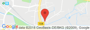 Position der Autogas-Tankstelle: Propan und technische Gase F. Wittenburg in 18273, Güstrow