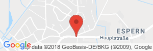 Position der Autogas-Tankstelle: AVIA Tankstelle Tietjen GmbH & Co. KG in 26689, Apen
