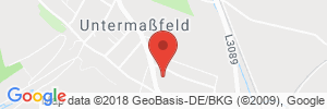Position der Autogas-Tankstelle: Autogastankstelle Jürgen Dorst GmbH, Gelände Autohaus Kühn in 98617, Untermaßfeld