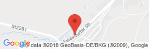 Position der Autogas-Tankstelle: Tankstelle Schodorf in 97488, Stadtlauringen