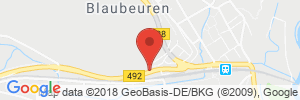Position der Autogas-Tankstelle: AVIA Service-Station Enders in 89143, Blaubeuren