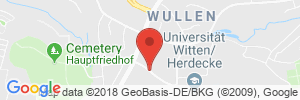 Position der Autogas-Tankstelle: KFZ Gas-Komplex in 58454, Witten-Wullen