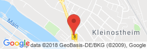 Position der Autogas-Tankstelle: BFT Tankstelle Walther in 63801, Kleinostheim