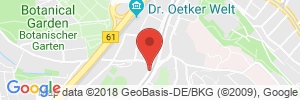 Position der Autogas-Tankstelle: Q1 Tankstelle Tappe in 33617, Bielefeld