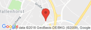 Position der Autogas-Tankstelle: ARAL-Tankstelle Bernhard Barkey in 49134, Wallenhorst