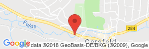 Position der Autogas-Tankstelle: Avia Tankstelle in 36129, Gersfeld