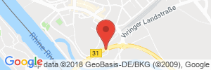 Position der Autogas-Tankstelle: Tank Center Europoint in 79206, Breisbach am Rhein