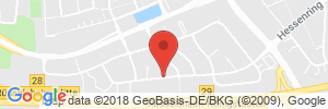 Position der Autogas-Tankstelle: Gase-Center-Ottenstein in 65428, Rüsselsheim