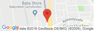 Position der Autogas-Tankstelle: H&H Autogas GmbH in 86368, Gersthofen