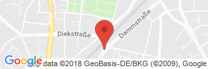 Position der Autogas-Tankstelle: bft Tankstelle Werner Sieg in 33332, Gütersloh