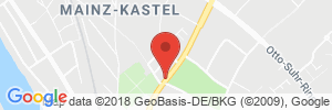 Position der Autogas-Tankstelle: Esso Station Thelen GmbH & Co. KG in 55252, Mainz - Kastel