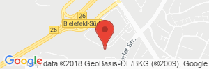 Position der Autogas-Tankstelle: Ratio-Novo Tankstelle in 33689, Bielefeld-Sennestadt