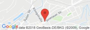 Position der Autogas-Tankstelle: Sprint Tankstelle in 98553, Hinternah