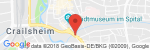 Position der Autogas-Tankstelle: Shell-Station Thomas Hauke in 74564, Crailsheim