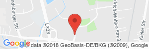 Position der Autogas-Tankstelle: Edeka-Tankstelle in 24536, Neumünster-Nord