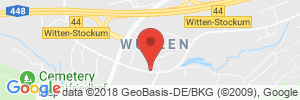 Position der Autogas-Tankstelle: Lanwehr GmbH & Co KG in 58454, Witten