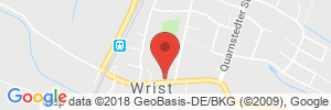 Position der Autogas-Tankstelle: Tankhof Wrist in 25563, Wrist