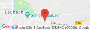 Position der Autogas-Tankstelle: ARAL Station Gerhard Schips in 35321, Laubach