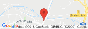 Position der Autogas-Tankstelle: Autogassysteme Hommel in 98529, Suhl