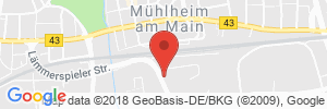 Position der Autogas-Tankstelle: CALPAM Tankstelle in 63165, Mühlheim