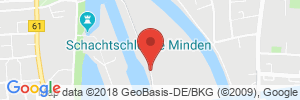 Position der Autogas-Tankstelle: Drachen - Propangas GmbH in 32423, Minden