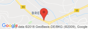 Position der Autogas-Tankstelle: Aral Tankstelle Carsten Geldmacher in 59889, Eslohe-Bremke
