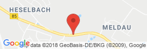 Position der Autogas-Tankstelle: Rasthaus Meldau in 92442, Wackersdorf