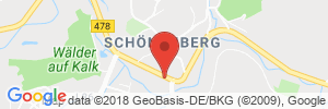 Position der Autogas-Tankstelle: MTM-Tankanlage Marco Müller in 53809, Ruppichteroth-Schönenberg