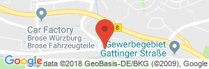 Position der Autogas-Tankstelle: RAN Tankstelle in 97076, Würzburg