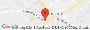 Position der Autogas-Tankstelle: Opel - Autohaus Sadler in 36272, Niederaula